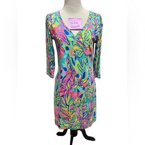 Lilly Pulitzer cotton three-quarter length sleeve dress